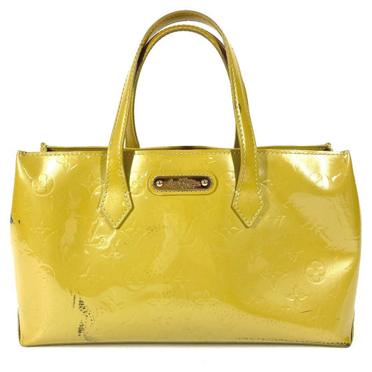 LOUIS VUITTON M91643 モノグラムヴェルニ ウィルシャー PM ウィルシャーPM カバン トートバッグ ハンドバッグ モノグラムヴェルニ レディース ヴェールアンプレッシオン イエロー