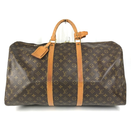 LOUIS VUITTON M41424 モノグラム キーポル55 キーポル 55 カバン ハンドバッグ 旅行バッグ トラベルバッグ ボストンバッグ モノグラムキャンバス ユニセックス ブラウン