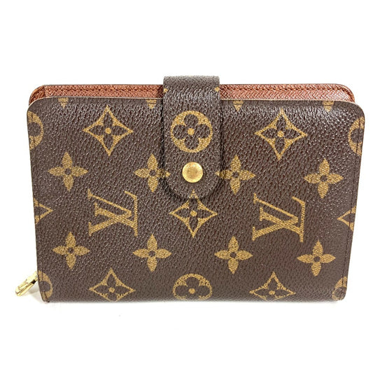 LOUIS VUITTON M61207 Monogram Porto Papie Zip Compact wallet Folded wallet MonogramCanvas Brown Used