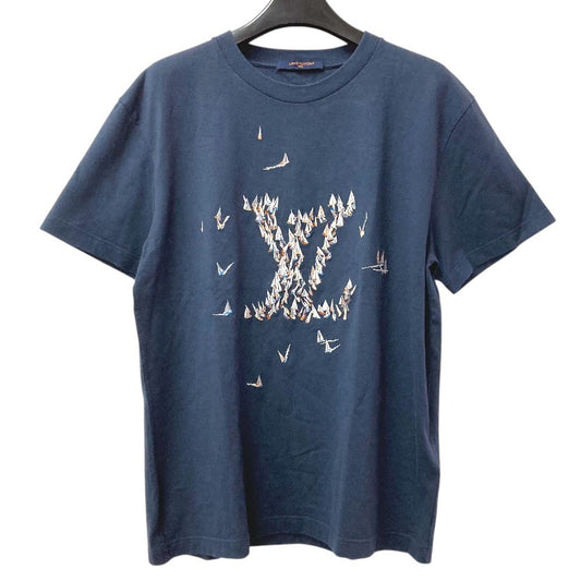 LOUIS VUITTON トップス アパレル 半袖 LVロゴ 2025年モデル RM252MM 半袖Tシャツ コットン メンズ ネイビー