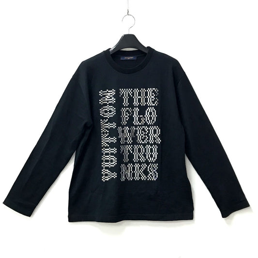 LOUIS VUITTON 不明 スウェット アパレル 長袖 トップス ロゴ ストーン ロンT シャツ RM241M ロングTシャツ ウール メンズ ブラック