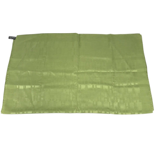 HERMES H logo shawl Scarf Stole/Shawl silk / wool Green Used
