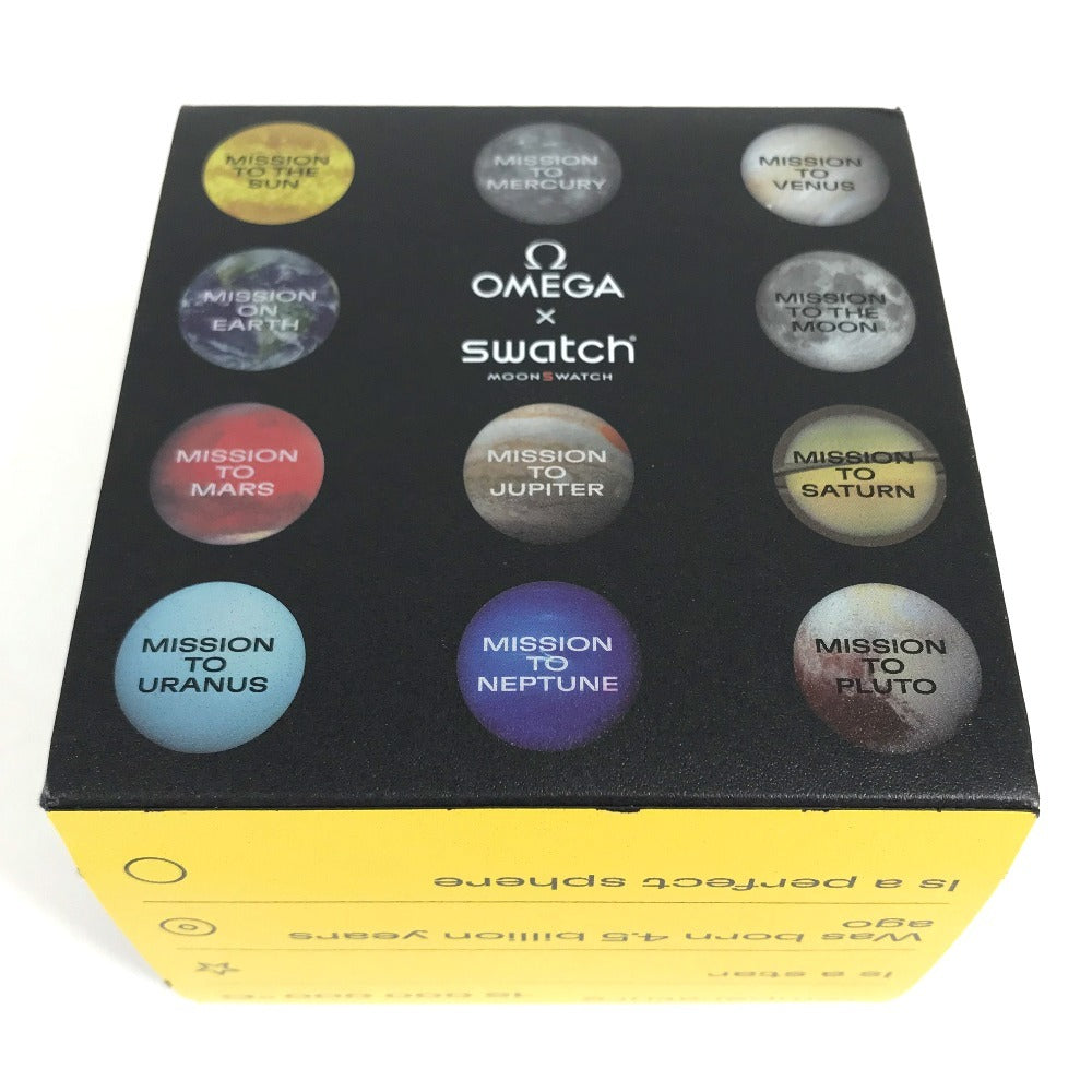 Swatch SO33J100 OMEGA collaboration MISSION TO THE SUN Men's Watches Wristwatch yellow/White Used