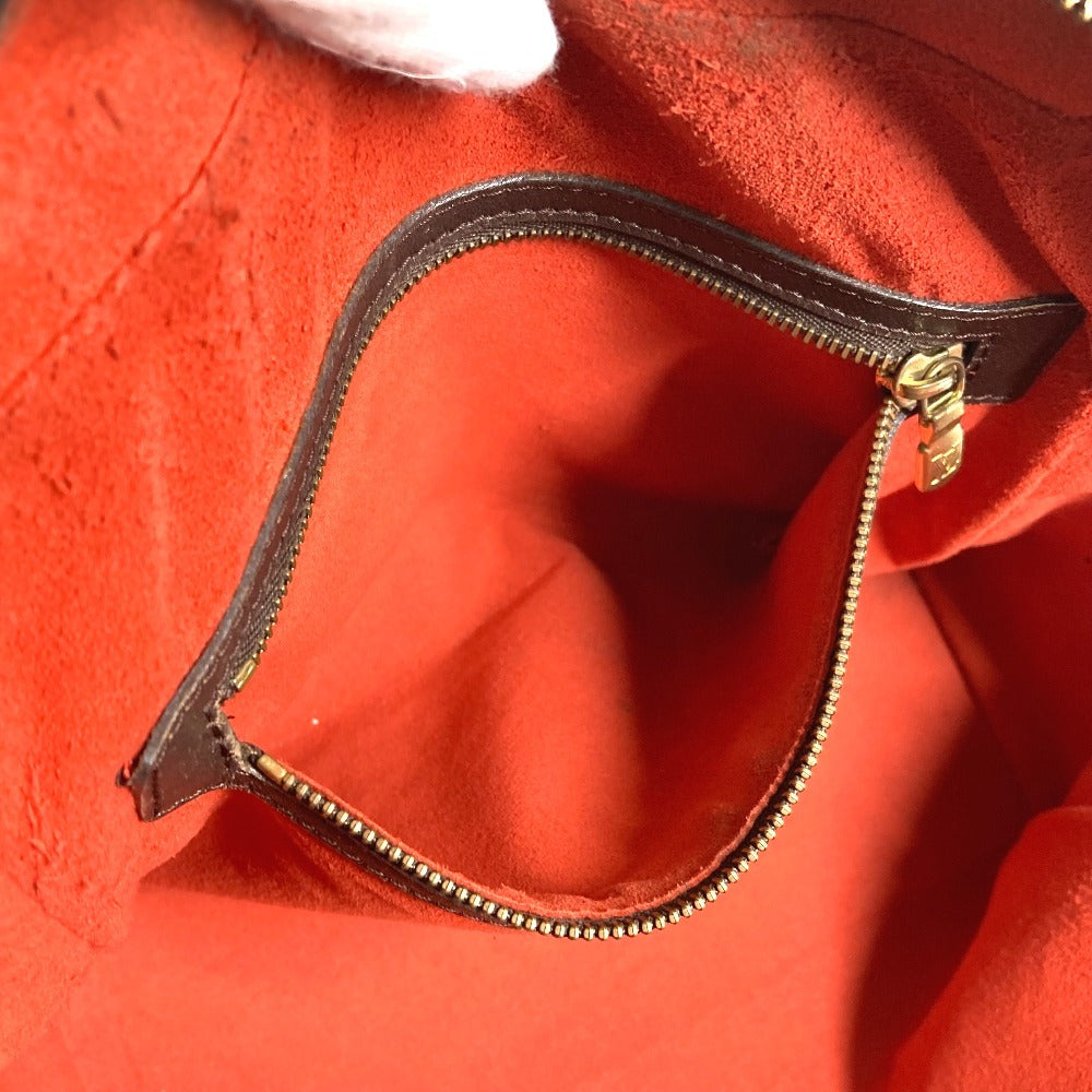 LOUIS VUITTON N51150 Damier Brera Bag Hand Bag Damier Canvas Ebene Brown Used