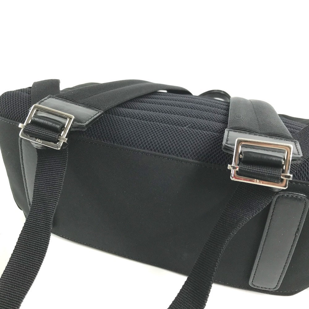 Dior logo backpack bag Backpack Canvas Black Used