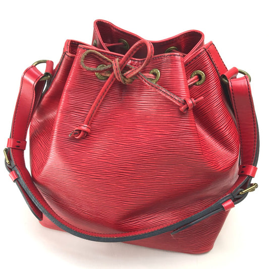 LOUIS VUITTON M44107 Epi Petit Noe One-Shoulder Bag, Epi Leather, Women's, Castilian Red
