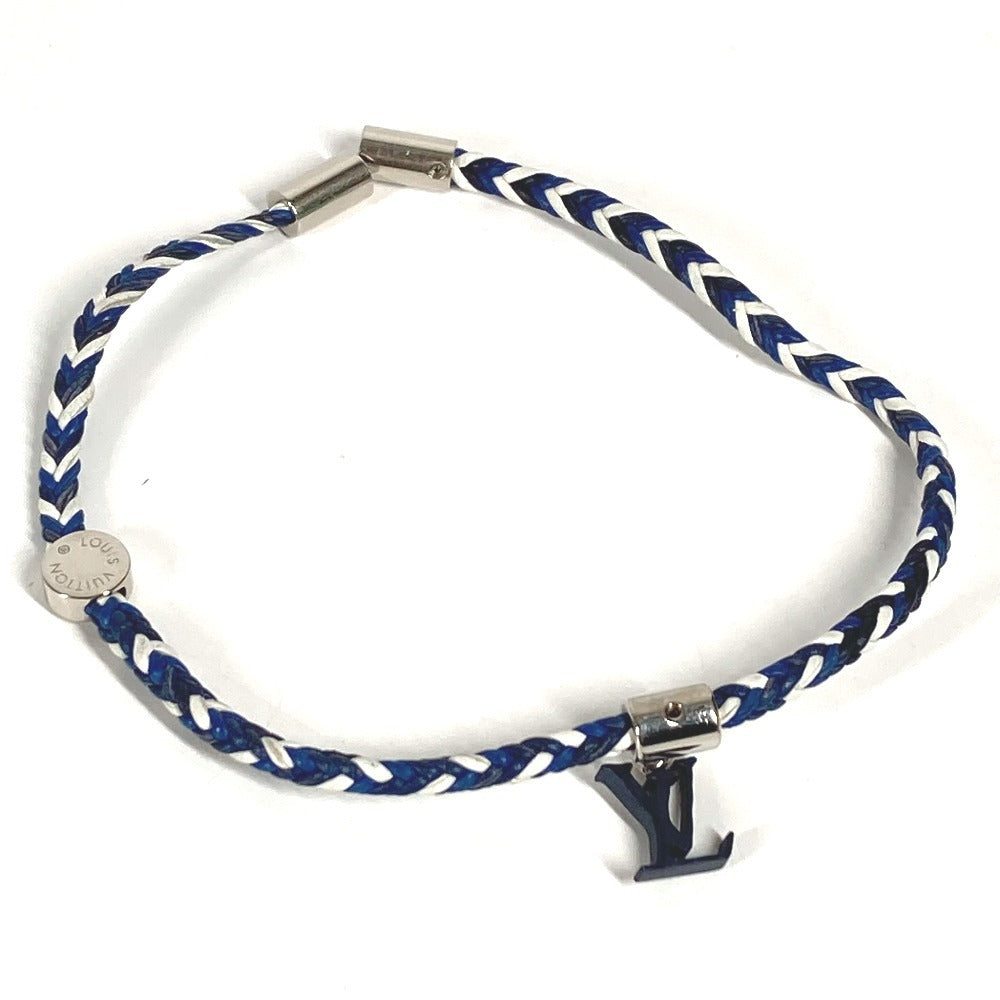 LOUIS VUITTON M6792 Friendship Charm Bracelet, Metal, Unisex, Navy