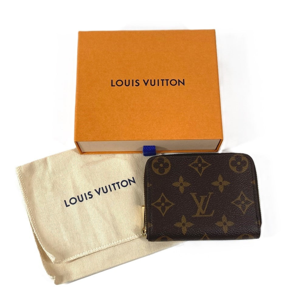 LOUIS VUITTON M60067 Monogram Zippy Coin Purse Wallet Coin Holder Round Zipper Coin Case Monogram Canvas Unisex Brown