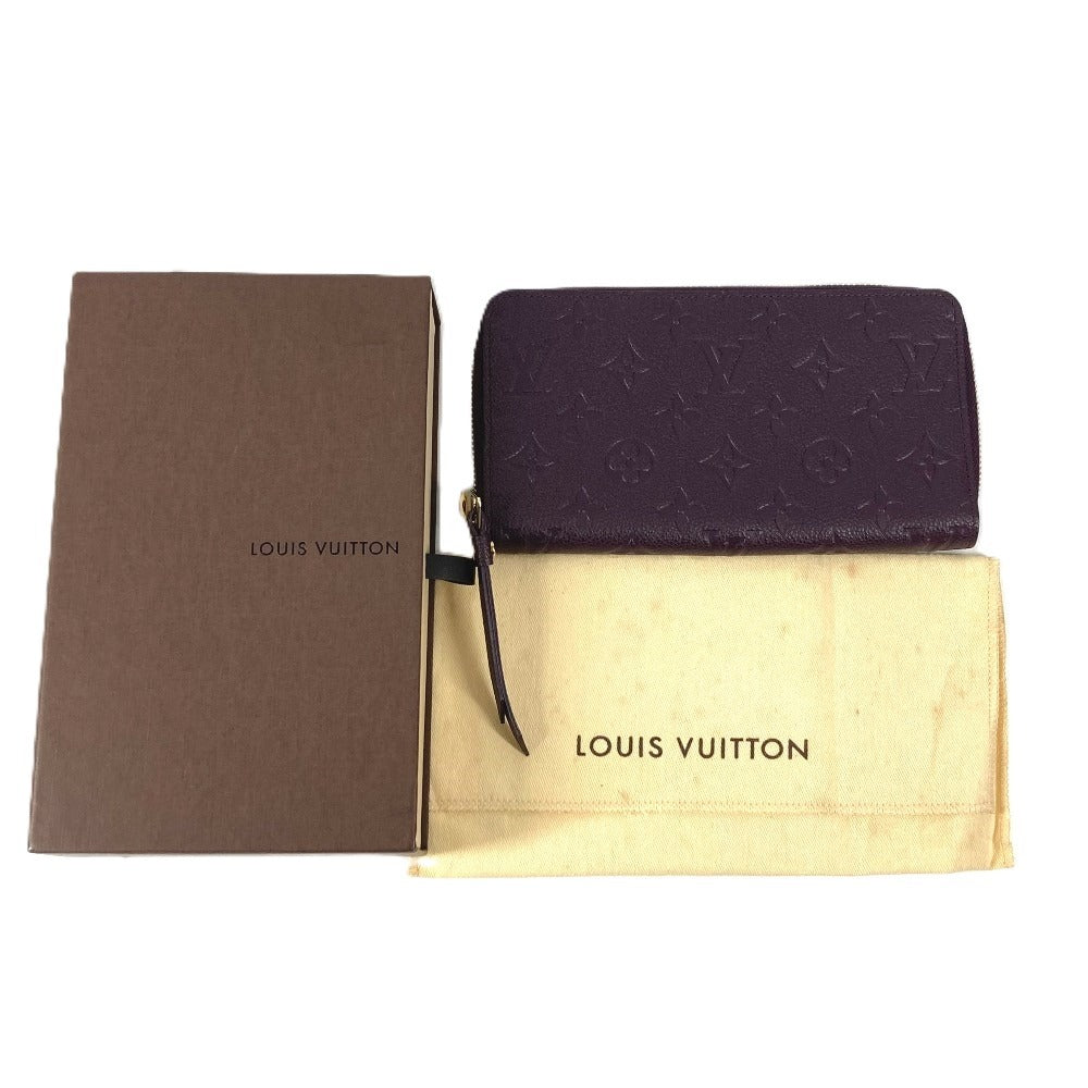 LOUIS VUITTON M60298 モノグラムアンプラント ポルトフォイユスクレットロン ロングウォレット ラウンドファスナー 長財布 モノグラムアンプラントレザー ユニセックス オーブ パープル