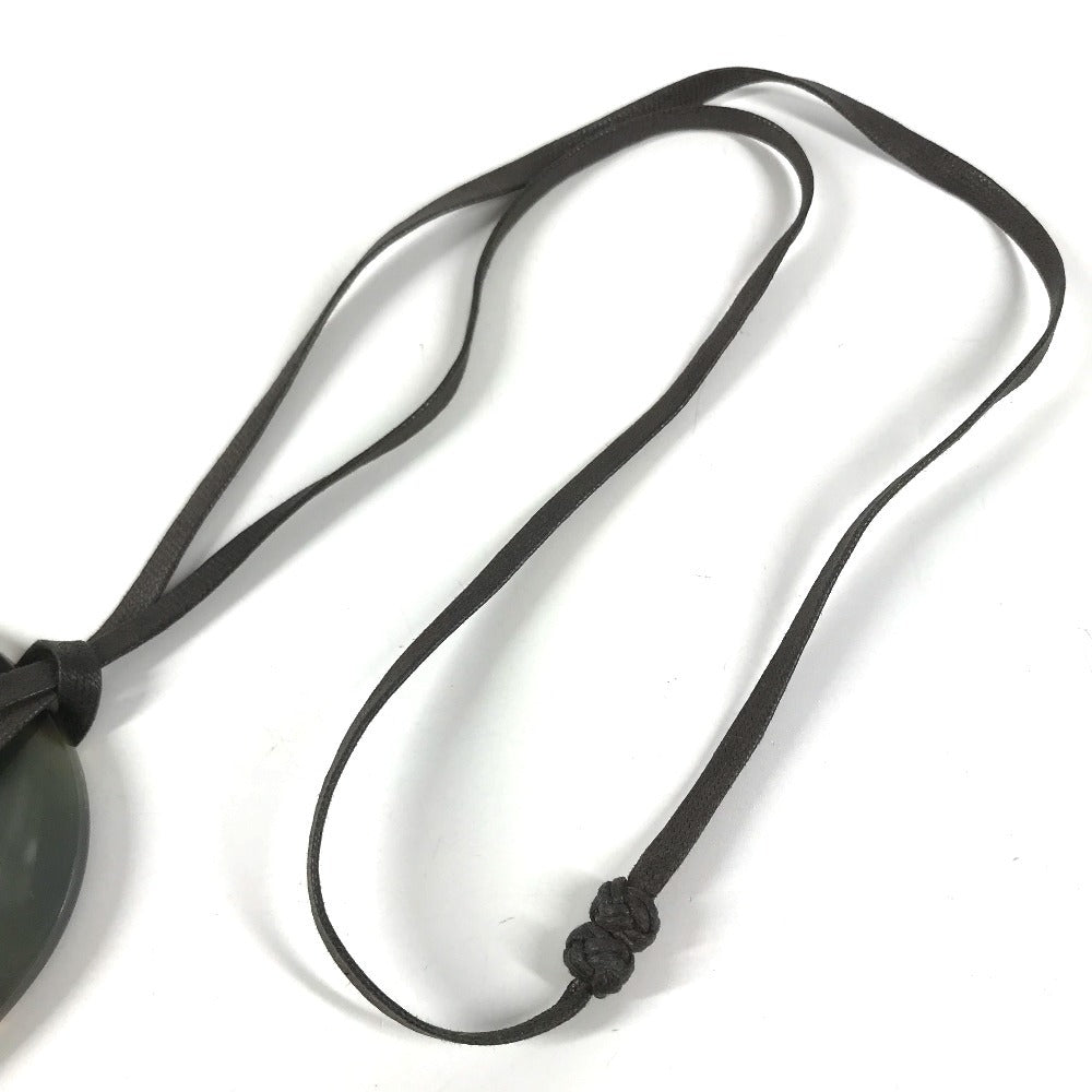 HERMES Buffalo horn Isamu Pop Isamu Pop Accessories Jewelry Choker Necklace Buffalo horn Navy/Brown Used