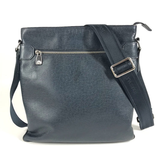 LOUIS VUITTON M32629 タイガ サシャ カバン 斜め掛け ポシェット ショルダーバッグ タイガレザー ユニセックス ボレアル ネイビー