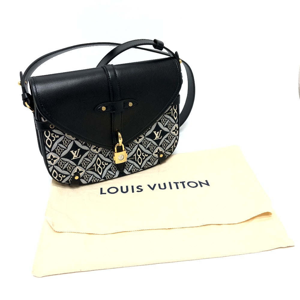 LOUIS VUITTON M57488 Since1854 ネオ ソミュールMM 肩掛けバッグ ショルダーバッグ キャンバス/レザー レディース ブラック/ネイビー