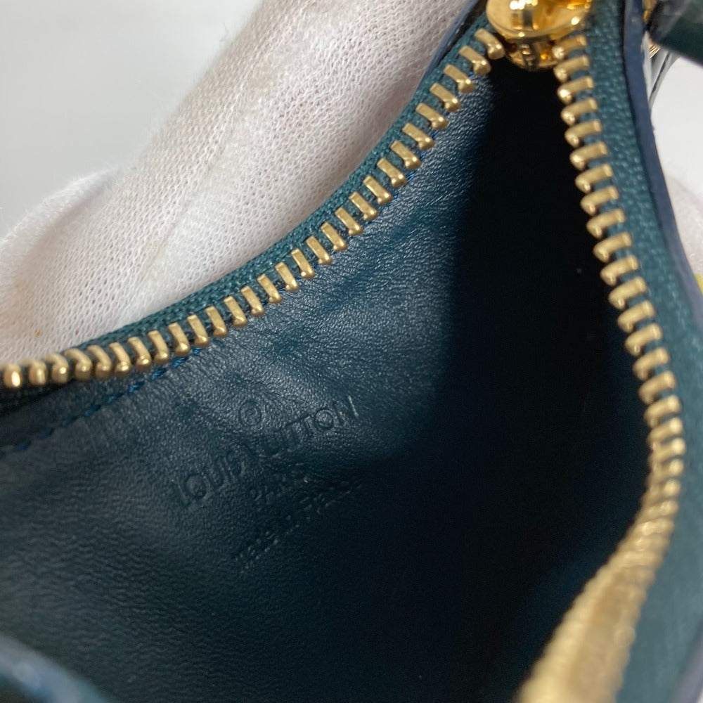 LOUIS VUITTON M91405 モノグラムヴェルニ ポシェットオワゾー バッグチャーム 財布 小銭入れ 鳥 コインケース モノグラムヴェルニ レディース ブルーニュイ
