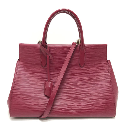 LOUIS VUITTON M94612 マルリー MM 2WAY カバン 肩掛け 斜め掛け ハンドバッグ エピレザー レディース フューシャ シルバー金具