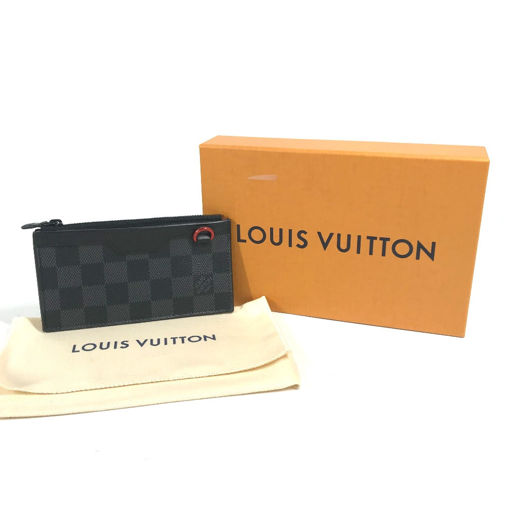 LOUIS VUITTON N60354 ダミエグラフィット ユーティリティ・コインカード ホルダー 小銭入れ 財布 コインケース ダミエグラフィットキャンバス メンズ ブラック