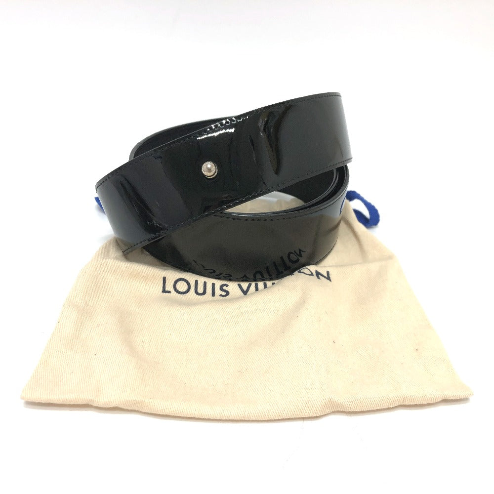 LOUIS VUITTON MP144 ズボン用ベルト ベルト パテントレザー レディース ブラック