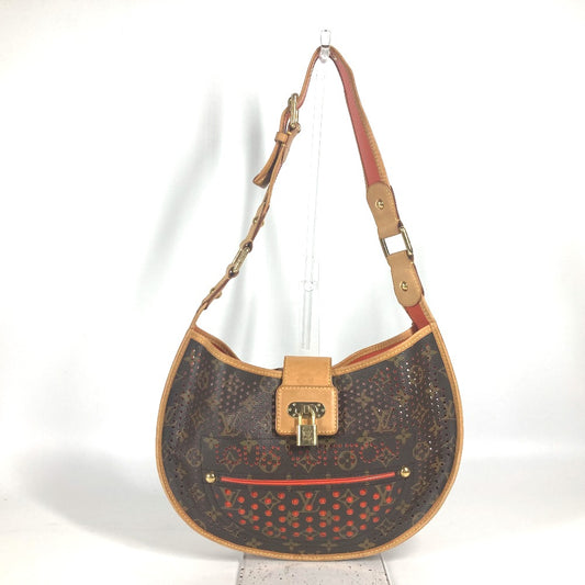 LOUIS VUITTON M95178 モノグラム ペルフォ ドゥミ リュンヌ 肩掛け ショルダーバッグ モノグラムキャンバス レディース オランジュ オレンジ