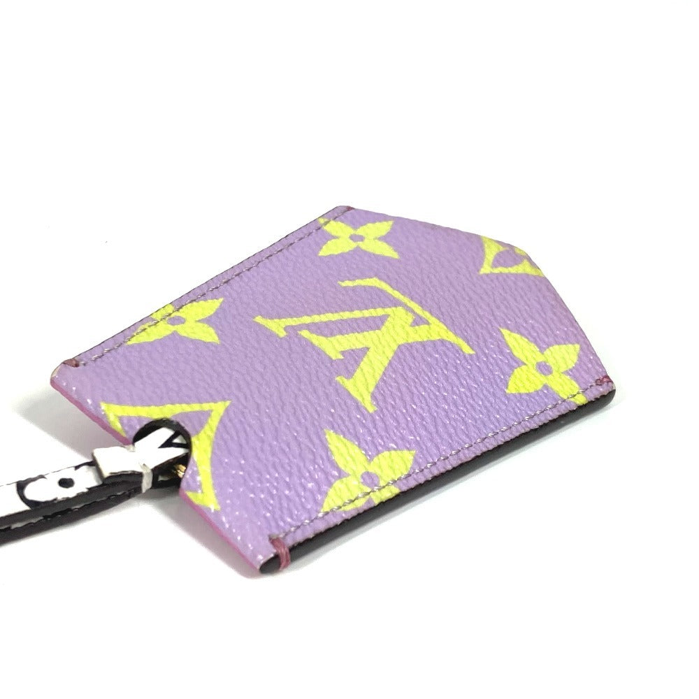 LOUIS VUITTON M67795 Monogram Giant Cloche Kure Bag Charm Key Cover charm Monogram Giant Canvas purple/Yellow x White Used