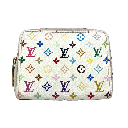 LOUIS VUITTON M93739 モノグラムマルチカラー ジッピーコインパース 財布 小銭入れ ラウンドファスナー コインケース モノグラムマルチカラーキャンバス レディース ブロン ホワイト