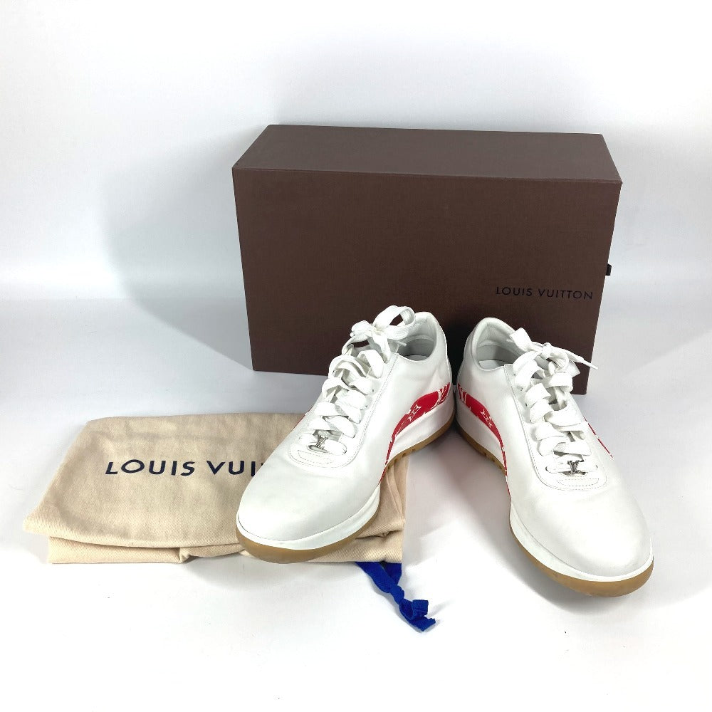 LOUIS VUITTON 1A3EQ5 モノグラム ルイヴィトン×シュプリーム supreme スポーツシューズ スニーカー レザー メンズ ホワイト