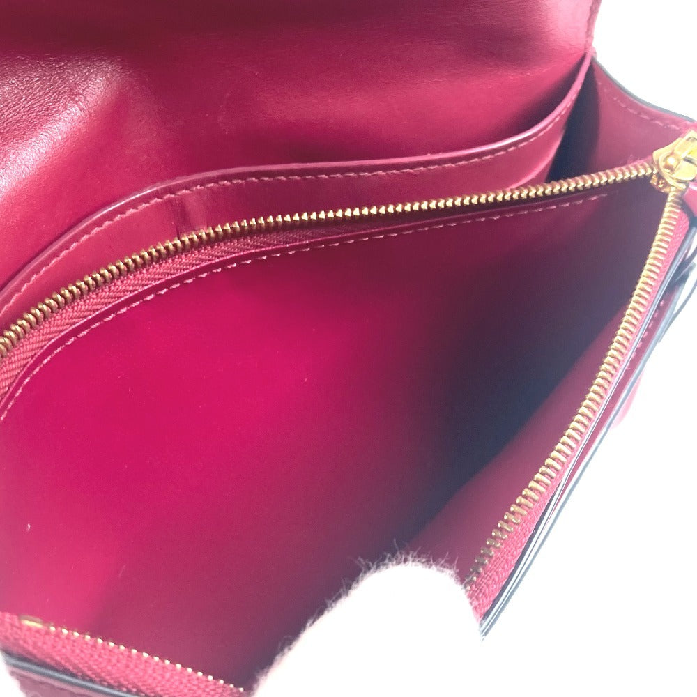 LOUIS VUITTON M69578 Monogram Portefeuille Flore Chain Wallet Shoulder Bag Clutch Bag Long Wallet Monogram Canvas Unisex Fuchsia Brown