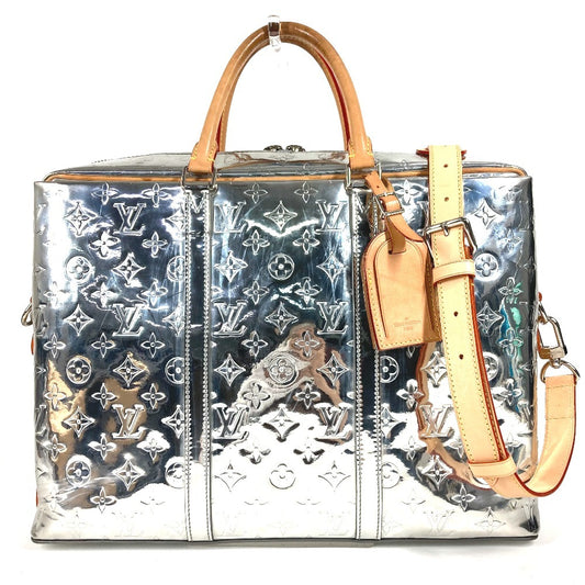 LOUIS VUITTON M58755 Monogram Mirror Neo PDV Porte-Document Voyage Handbag, 2-Way Bag, Shoulder Bag, Business Bag, Leather, Unisex, Silver
