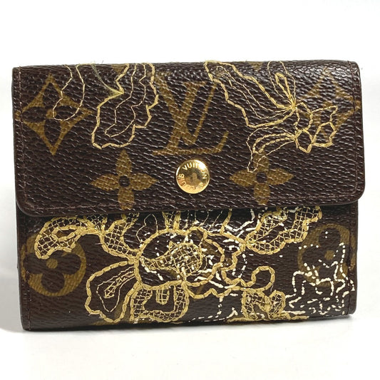 LOUIS VUITTON M95391 Monogram Danteel Embroidery Ludlow Compact wallet Folded wallet MonogramCanvas Brown Used