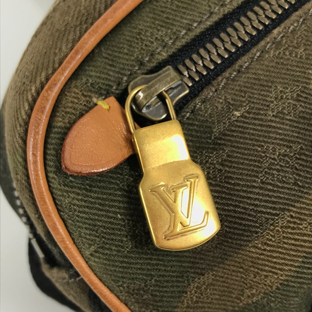 LOUIS VUITTON M44202 Monogram Camouflage Supreme Bumbag PM 2017 Autumn/Winter Collection, Supreme Crossbody Belt Bag, Leather/Canvas, Unisex, Khaki
