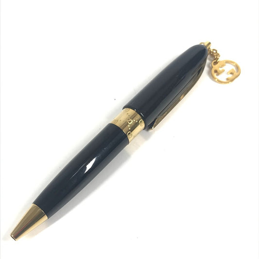 GUCCI Unknown GG Logo Stationery Pen, Metal Ballpoint Pen, Unisex, Black