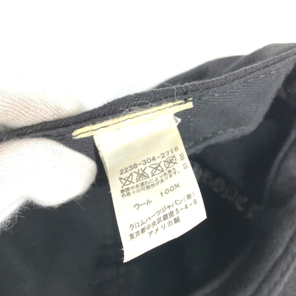 CHROME HEARTS horseshoe logo hat cap baseball cap wool Black Used