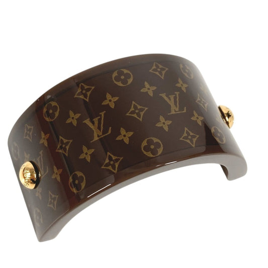 LOUIS VUITTON M03551 モノグラム ヘアカフ・MNG レジン ポニー ヘアゴム バレッタ ヘアアクセサリー ヘアピン レジン レディース ブラウン