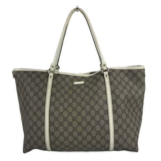 GUCCI 197954 GG Supreme Logo GG Bag Tote Bag Shoulder Bag GG Supreme Canvas Unisex Beige