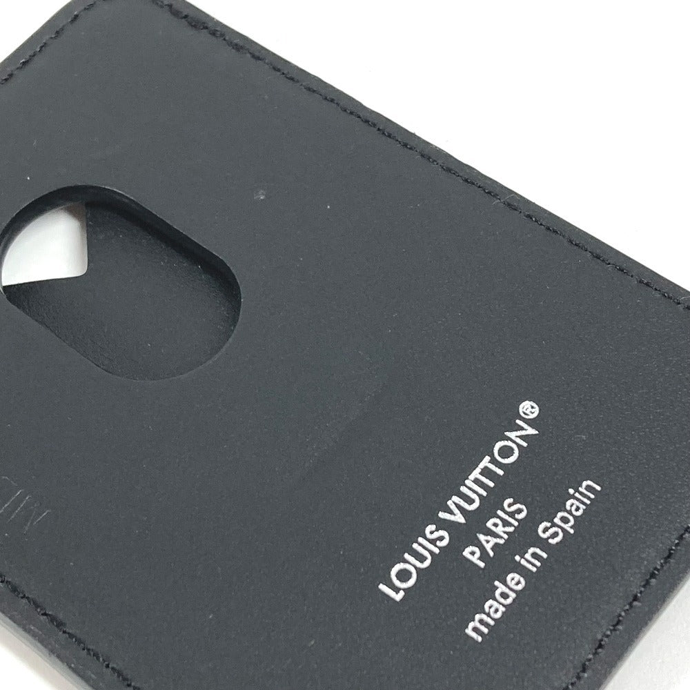 LOUIS VUITTON M12602 Monogram Eclipse Porte Cartes Magnétique Phone Accessory MagSafe Business Card Holder Pass Case Card Case Monogram Eclipse Canvas Unisex Black