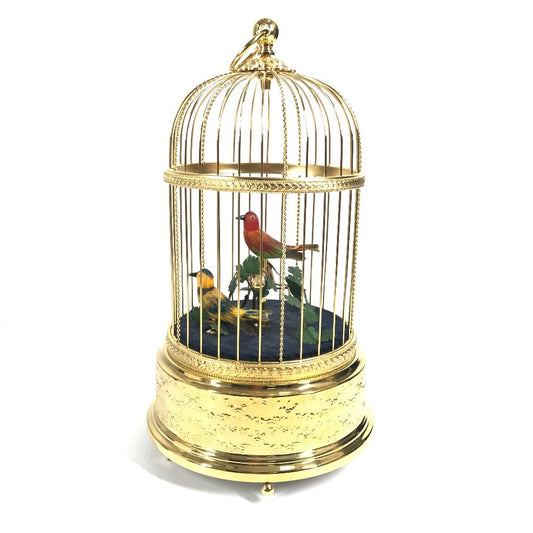 REUGE AXO.90.7005.002 Voliere de la Cour SINGING BIRDS Singing Bird Music Box Interior Antique-style Ornament Figurine Object Unisex Gold