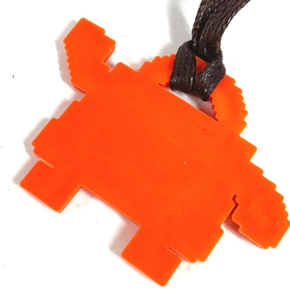 HERMES Kelly doll Bag Charm charm Key Holder rubber Orange Used