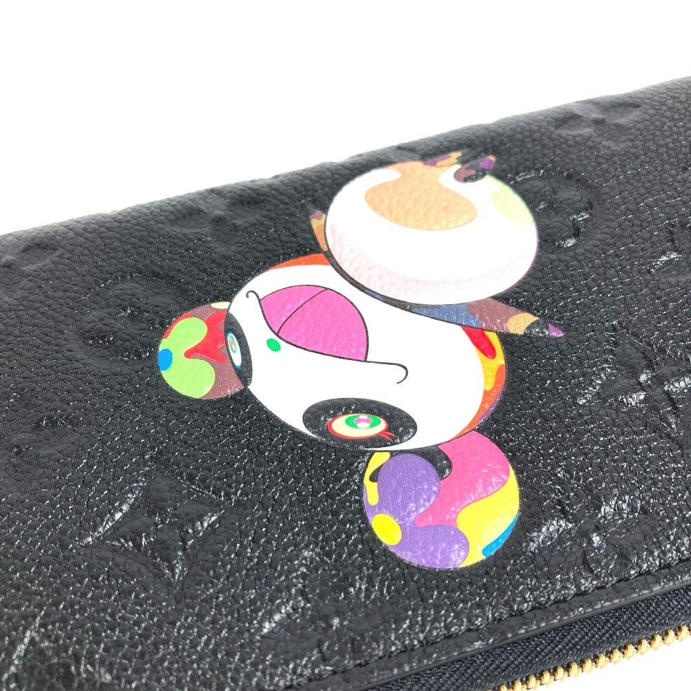 LOUIS VUITTON M14160 LV × TM Monogram Empreinte Zippy Wallet ลิมิเต็ดเฉพาะญี่ปุ่น ลายแพนด้าของ Takashi Murakami กระเป๋าสตางค์ซิปรอบ Monogram Empreinte Leather Unisex สี Noir Black