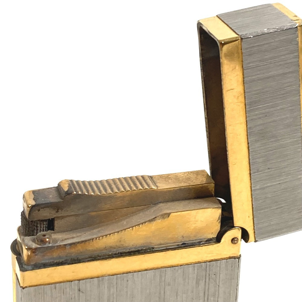 STDupont Line 2 Smoking Accessory, Cigarette Lighter, Metal, Unisex, Gold