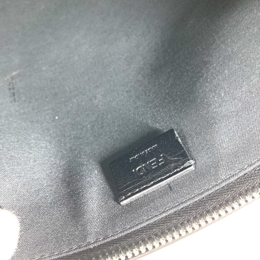 FENDI 7N0134 Tarout Collaboration Zukka Logo Clutch Bag Pouch Bag Second Bag Clutch Bag Leather Unisex White