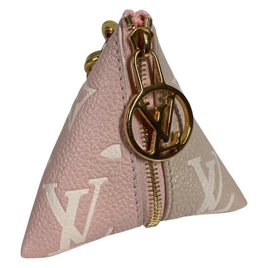 LOUIS VUITTON M00669 モノグラム ベルランゴ バッグチャーム トライアングル 三角 財布 コインケース 小銭入れ キーホルダー レザー レディース ピンク