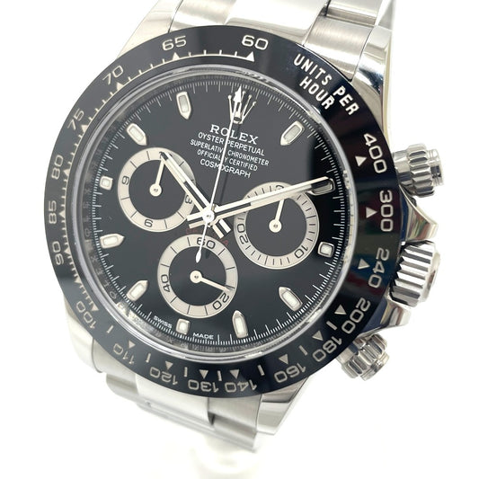 ROLEX 116500LN Cosmograph Daytona Automatic Watch, Stainless Steel, Men's, Silver/Black