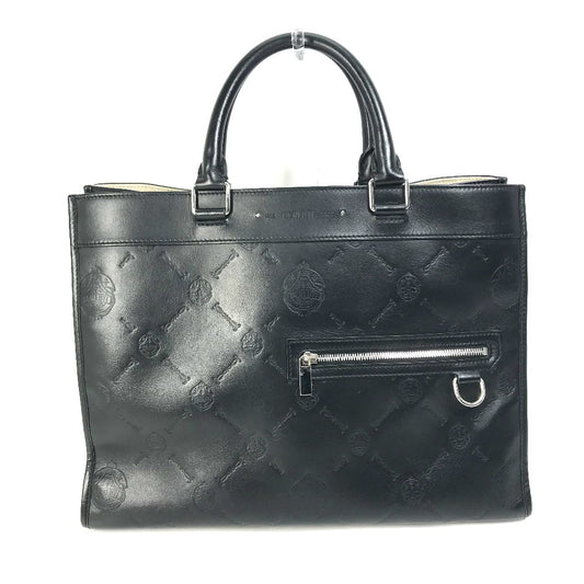 Berluti ロゴ ウリス スモール 2WAY カバン ビジネスバッグ トートバッグ レザー メンズ ブラック