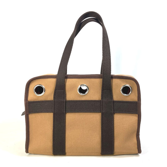 HERMES H800639EK01 ペット 犬 トートバッグ 5キロ以下の小型犬用バッグ ドッグキャリー カバン ペット用キャリーバッグ ボストンバッグ ナイロン ユニセックス フォーヴ / フー ブラウン