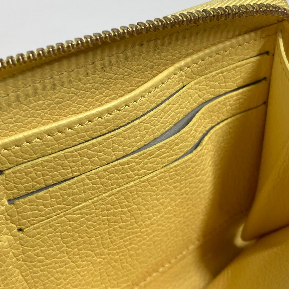LOUIS VUITTON M81427 モノグラムアンプラント ジッピーウォレット ラウンドファスナー 長財布 モノグラムアンプラントレザー レディース ジョーヌ イエロー