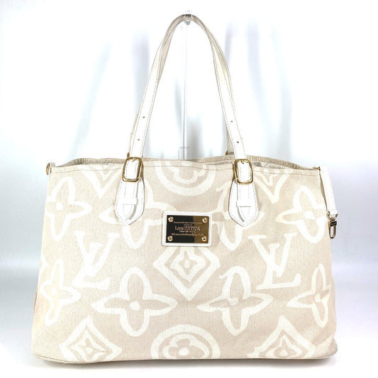 LOUIS VUITTON M95675 クルーズライン タイシエンヌGM カバン ショルダーバッグ 肩掛け ルーズライン トートバッグ レザー/キャンバス レディース サーブル ベージュ系