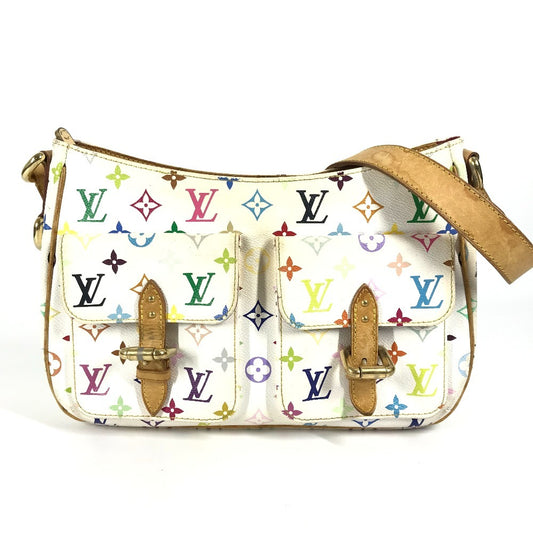 LOUIS VUITTON M40051 モノグラムマルチカラー ロッジGM カバン 斜め掛け ショルダーバッグ モノグラムマルチカラーキャンバス レディース ブロン ホワイト