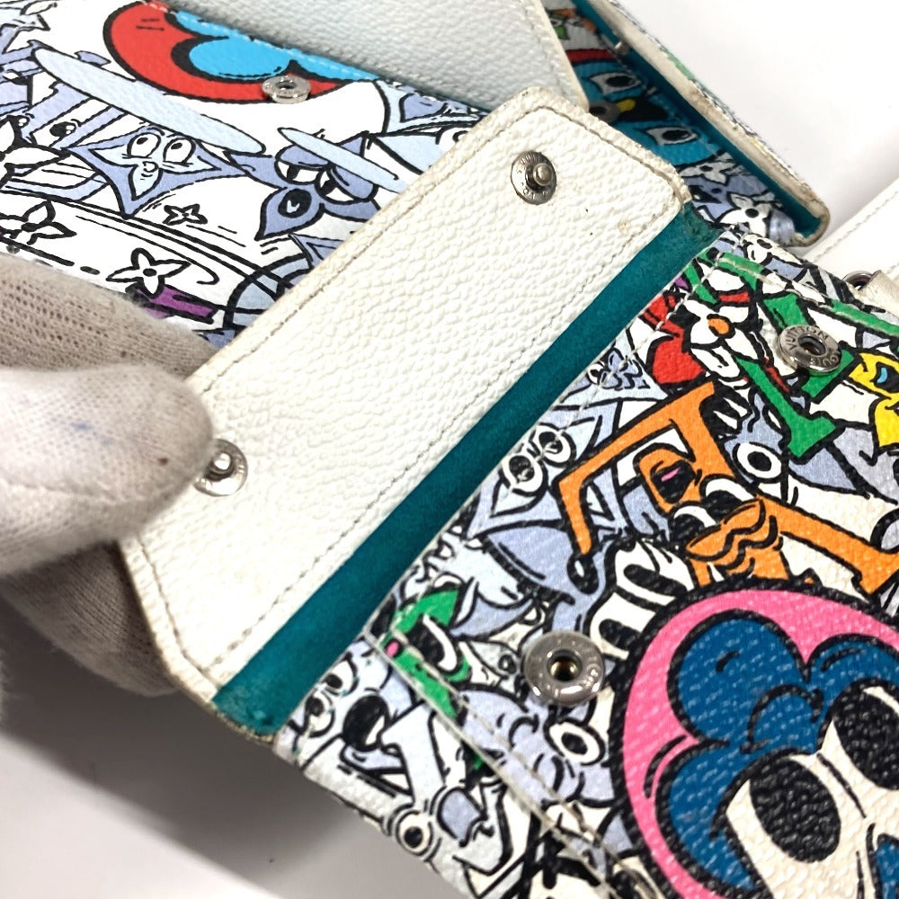 LOUIS VUITTON M82014 モノグラム コミック トリオ アンヴェロップ ポーチ カバン セカンドバッグ ストラップ付 カードケース クラッチバッグ レザー/キャンバス ユニセックス マルチカラー