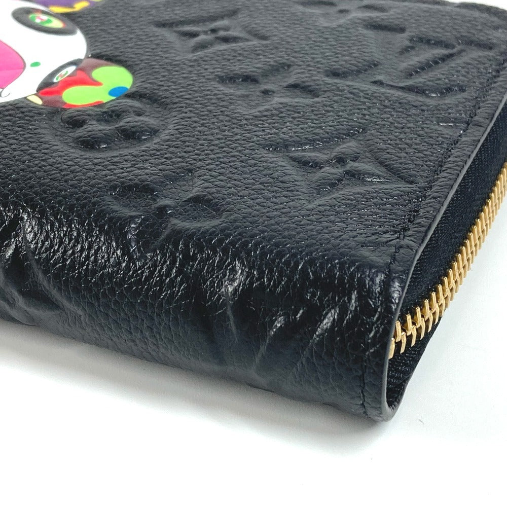 LOUIS VUITTON M14160 日本限定 LV × TM モノグラムアンプラント ジッピー・ウォレット 村上隆 パンダ ラウンドファスナー 長財布 モノグラムアンプラントレザー ユニセックス ノワール ブラック