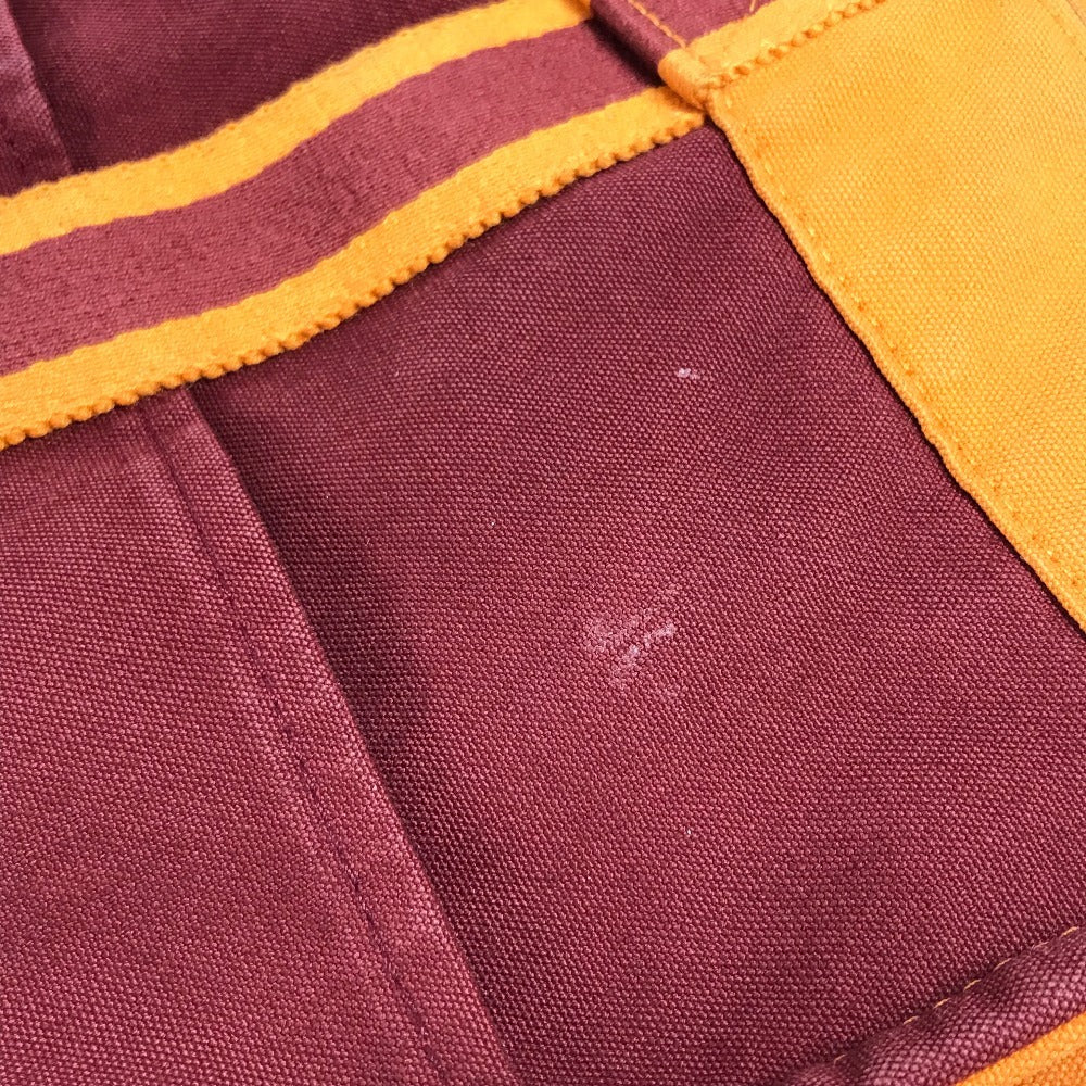 HERMES フレンチフェスティバル ハワイ 2002 バイカラー フールトゥMM フールトゥ MM カバン トートバッグ ハンドバッグ コットン レディース オレンジ