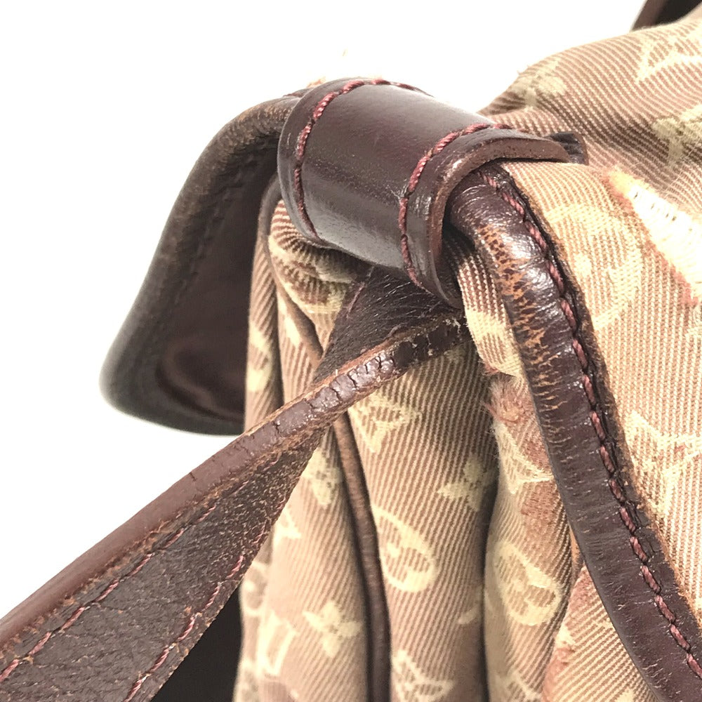LOUIS VUITTON M40669 Monogram Idylle Saumur PM Flap Bag, Crossbody Shoulder Bag, Monogram Idylle, Women's, Sepia Wine Red
