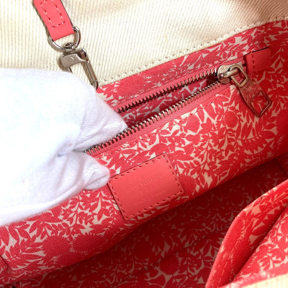 LOUIS VUITTON M94505 2014 Summer Collection Cabas PM Tote Bag, Shoulder Bag, Leather/Canvas, Women's, Pink